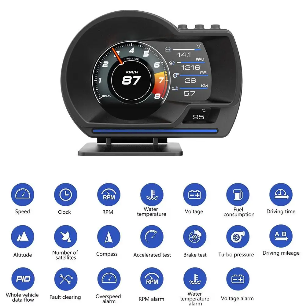 OBD HUD ڵ  ÷ Ʈ , ü ڵ ECU  б, 3.5 ġ TFT  ȭ