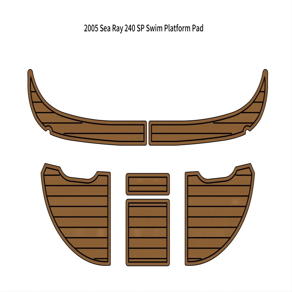 

2005 Sea Ray 240 SP Swim Platform Boat EVA Faux Foam Teak Deck Floor Pad