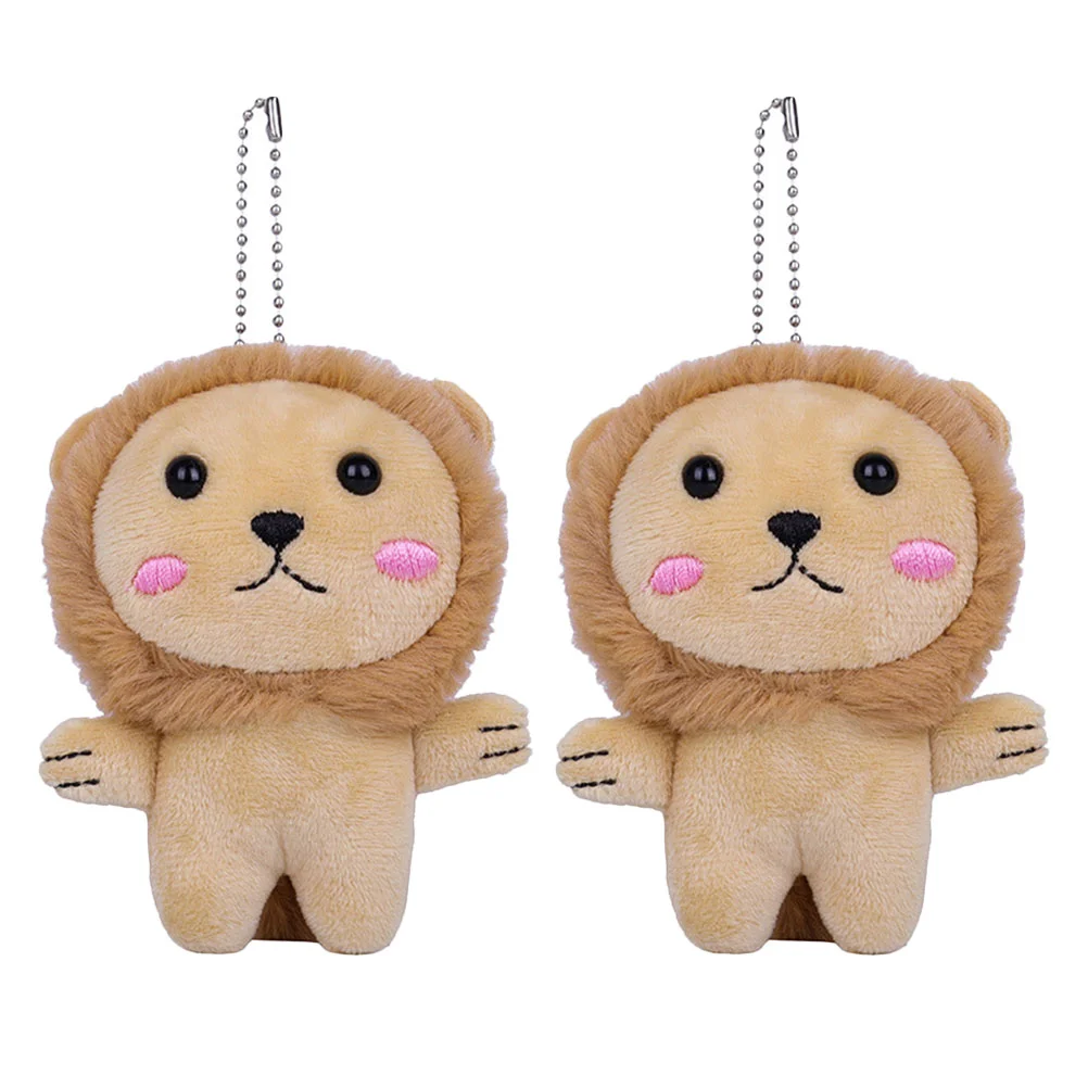 

2 Pcs Pendant Girls Toys Stuffed Animal Bag Lovely Backpack Pendants Cartoon Handbag Child