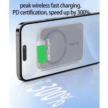 Alternative view of Magnetic Car Wireless Charger Air Vent GPS Phone Holder Stand For Magsafe iPhone 17 16 15 14 13 12 Pro Max Cell Fast Charging