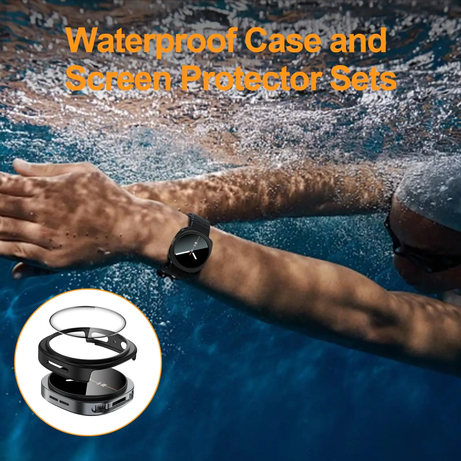 Protective Bumper Cover for Smartwatch - Premium PC Case and Accessory