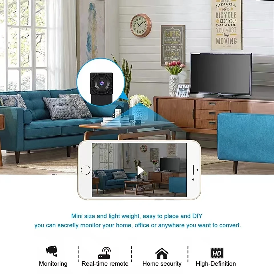 New Mini Camera 1080P Full HD Supports WiFi Wireless Security Home Security Camera Real time Video Camera 3