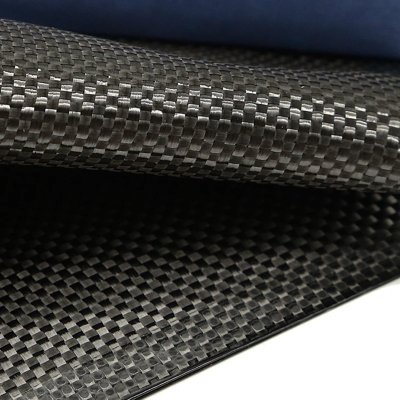 Kafu-Carbon Fiber Kevlar Fabric Black Plain Fabric DIY Decorative Auto Parts Sports Equipment KFC240P 3K-240g