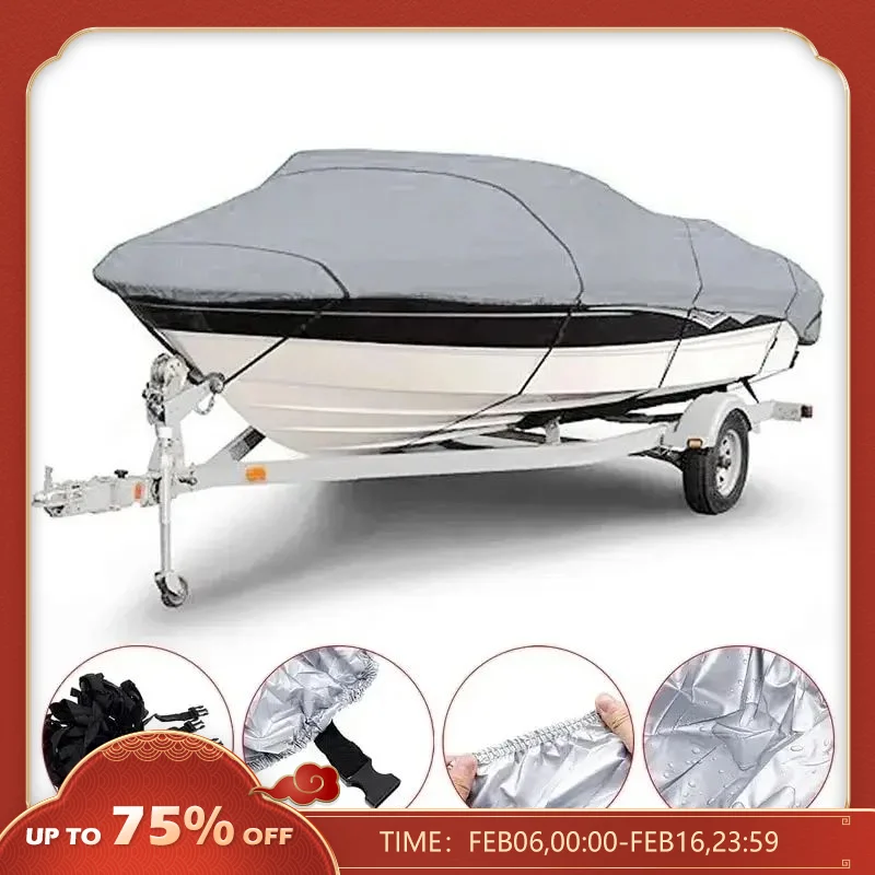 BoatCoverYachtOutdoorProtectionWaterproofBoatCoverFabricAnti