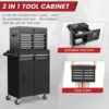Tool Chest Cabinet Rolling- Heavy Duty Material & Lockable Top-Box & Storage Cabinet for Garage and Workshop - 5-Draw 2