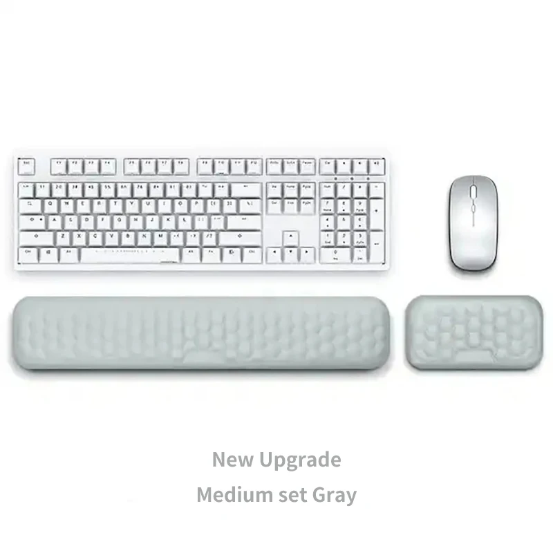 Ergonomic Memory Foam Keyboard and Mouse Wrist Rest Pads