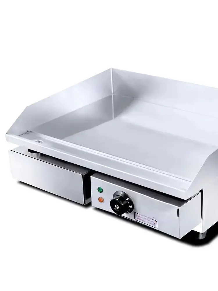 Description Picture 5 of itemHotel Restaurant Multifunctional Kitchen Equipment - Stainless Steel Mini Desktop Electric Griddle, Non-Stick & Fast Heating