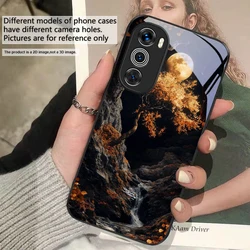 Flowers of the Moon Glass Phone Case - Motorola Moto G Play (2023) (HIBL - IBL2507202)