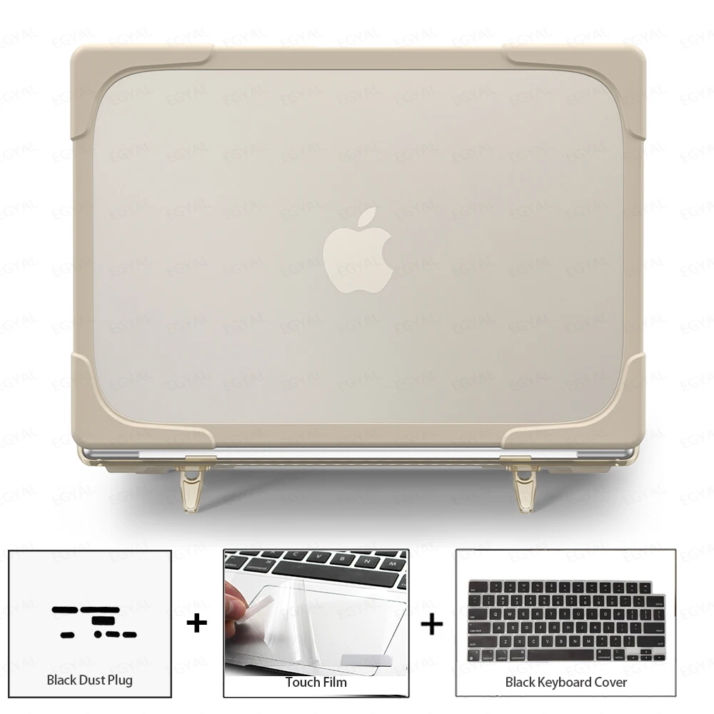 Tampa do Teclado com Plug Poeira e Film Touch Capa Modelo A2992 Suporte Esteira de pé Macbook Pro 14 m3 2023 Pro 16