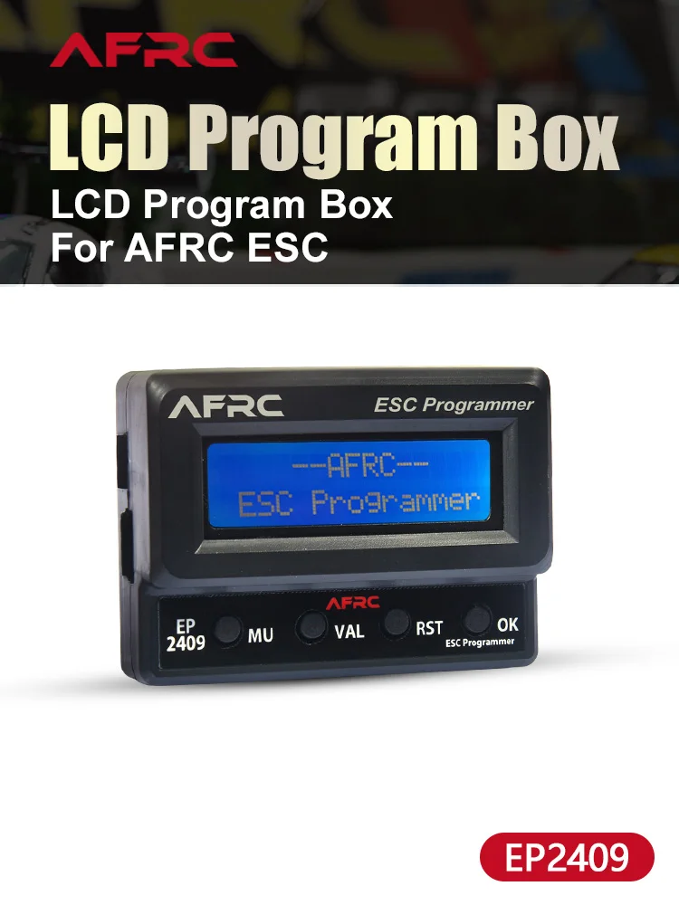 Programmateur LCD AFRC EP2409 pour ESC RC - Léger 22g