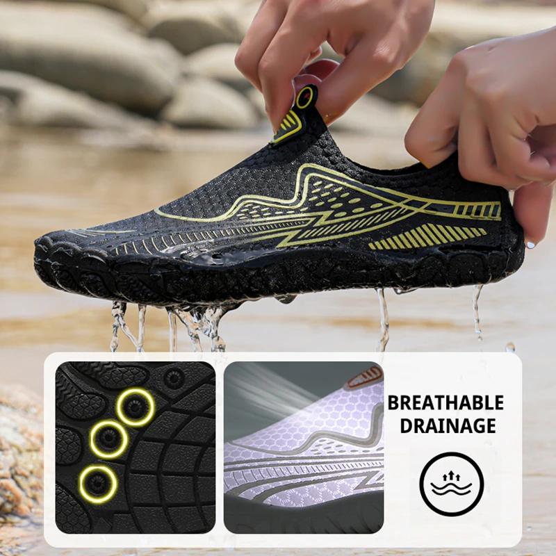 Summer Quick-Drying Beach Water Shoes Unisex Swimming Aqua Slippers Outdoor Activities Surfing on The Sea Five Finger Sandals 4