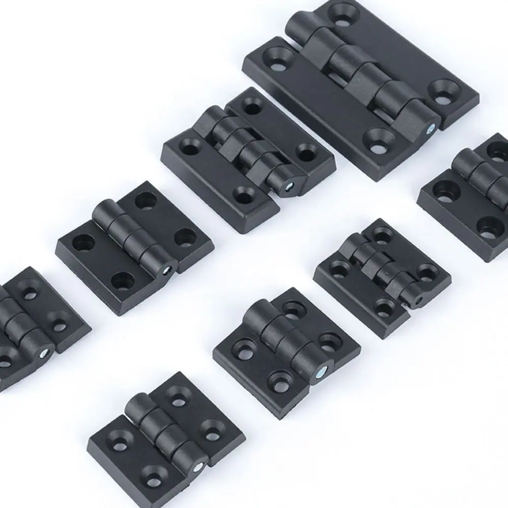 Description Picture 4 of itemProfessional ABS Plastic Plastic Door Hinge Black Durable Small Hinges Hardware Wear-resistant Cabinet Door Hinge For Furniture
