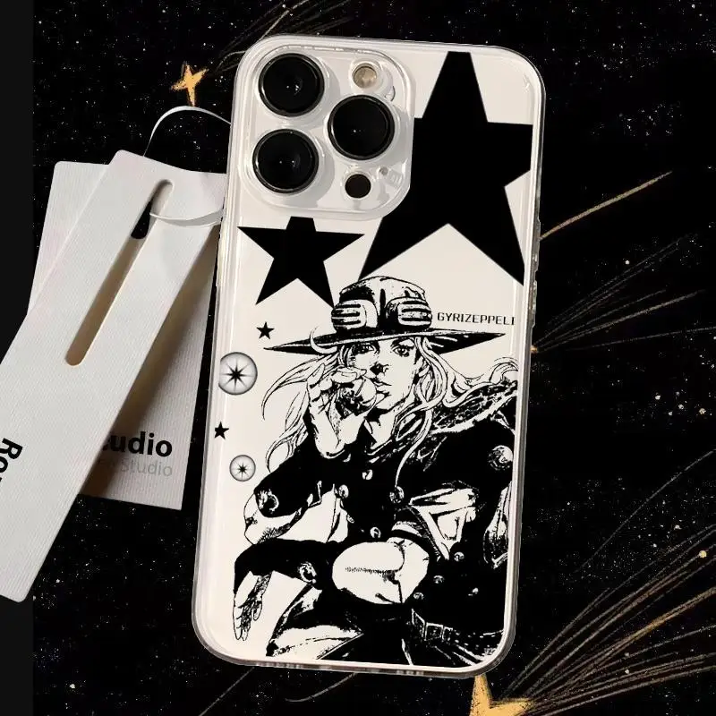 Jojo Hot Anime Pattern Transparent Phone Case