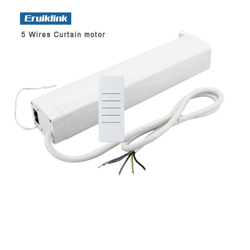 Última Geração Wire Curtain Motor Motor de Cortina Silenciosa para Smart Home 100240v 50hz 60hz Rs485 Contato Seco Rf433 Controle a