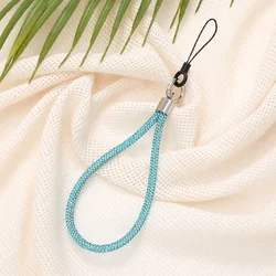 Rhinestone Crystal Bling Phone Lanyard - Fashionable Anti - Lost Wrist Strap Accessory (Blue)