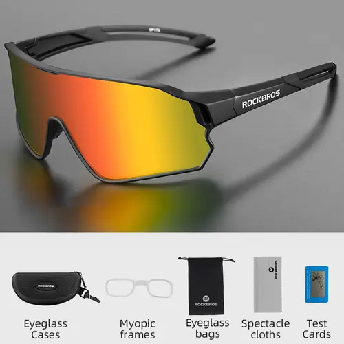 ROCKBROS Polarized Bike Glasses UV400 Sun Protection Cycling Sunglasses Ultralight Large Frame MTB Road Bicycle Eyewear Glasses - Image 11