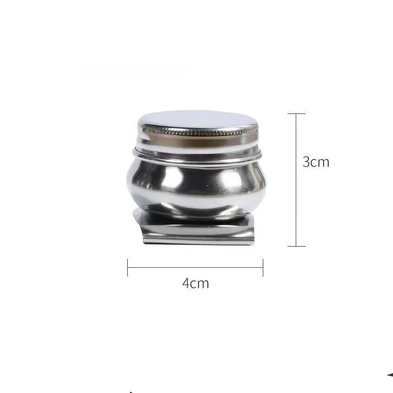 AUEAR 2 Tavolozze Doppie Per Pittura - Bicchieri In Acciaio Inox Con Clip - Per Olio, Acquerello, Acrilico - 2