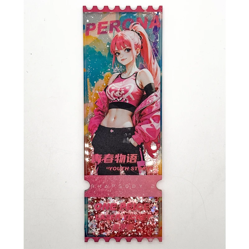 Anime One Piece Nico Robin Yamato Boa Hancock Perona Quicksand Ticket Stub Collectible Cards Christmas Birthday Gifts Toys 5