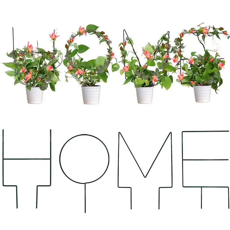 

4 Pack Plant Stakes Plant Supports Flower Stand Single Stem Flower Support Protection Fixing Tool For Garden Decoration