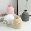 Nordic Flower Vase Imitation Ceramic Moire Artificial Flower Vase Living Room Desktop Decoration Wedding Centerpiece Arrangement 1