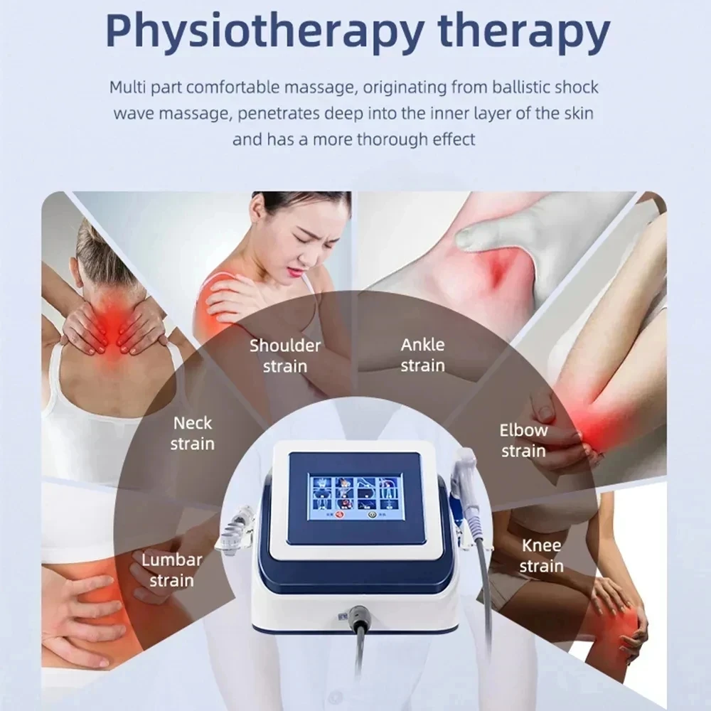 8 Bar Pneumatic Muscle Physiotherapy Shock Waves For Man ED Relaxation Treatment Shockwave Therapy Machine For Back Pain Relief new physiotherapy therapy blanket foot warmer heating pad timed electric heating blanket abdomen waist back pain relief