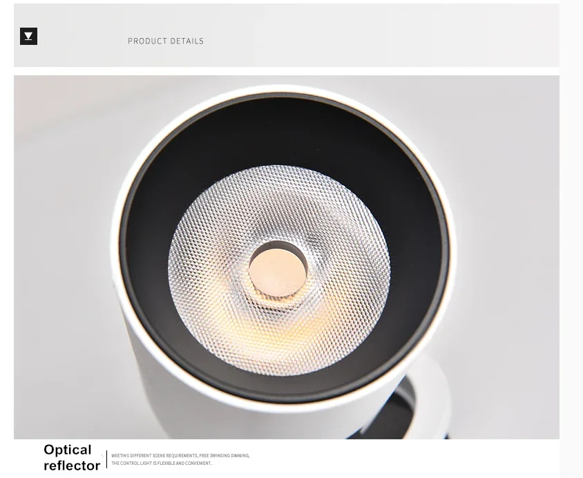 Description Picture 6 of itemDimmable foldable LED ceiling light 7W 12W 15W LED projector living room TV, background wall corridor COB, for ceiling downlight