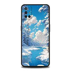 Winter Landscape Snowy Light Phone Case Cover for OnePlus 8T - 9R (A1)