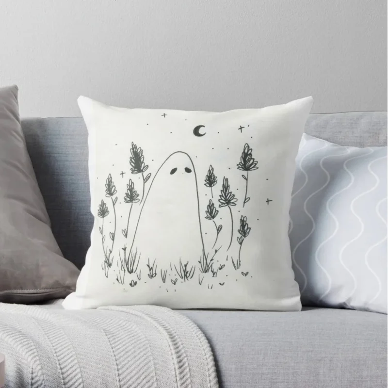 

Ink ghost Throw Ornamental Pillow Marble Cushion Cover