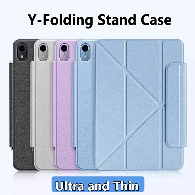 

Magnetic Shell Y-Fold Case For Ipad Pro 11 Air 5 Air 4 10th 10.9 Pro 12.9 For Ipad Mini 6 Ultra Thin Cases Protective Cover Case