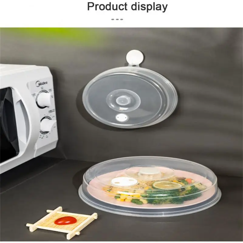 Heating Sealing Lids Save Space Plastic Microwave Food Lid Kitchen Tools Heating Sealing Cover Stackable Transparent Anti-splash