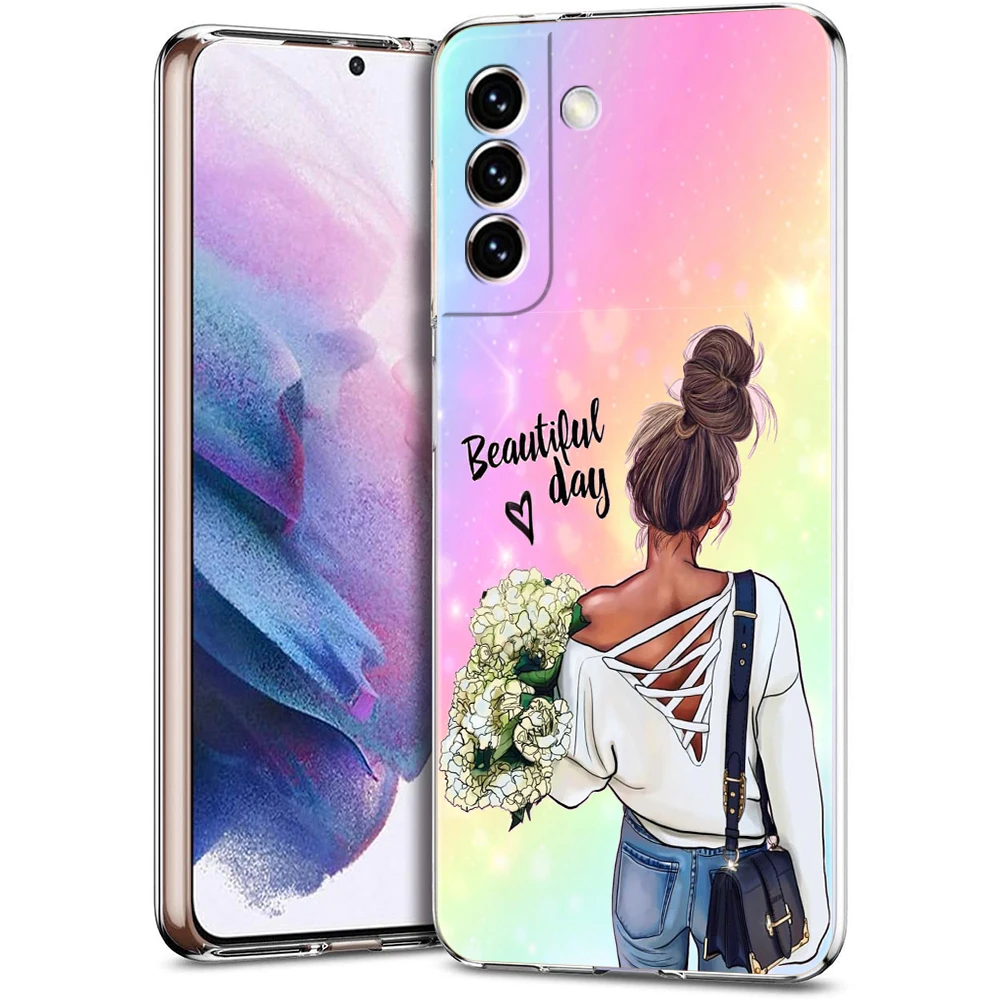 Super Mom Baby Fall für Samsung S24 S23 S22 S20 S21 FE Ultra S24 S23 S10 S10E S9 S8 Plus 5G Transparente Telefon Shell Capas Taschen – Detail 7