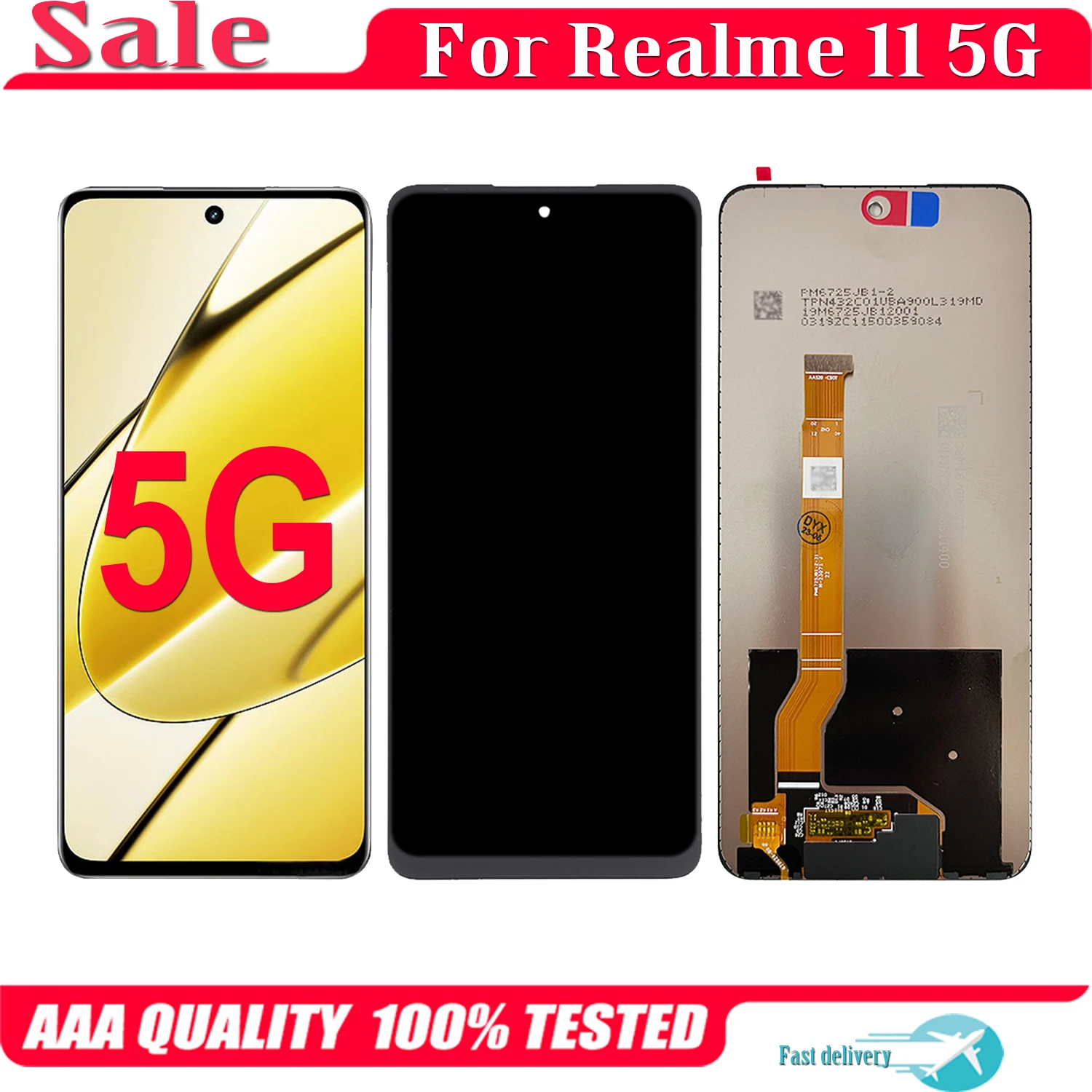 

Original 6.72'' For Oppo Realme 11 5G LCD Display Touch Screen Replacement Digitizer Assembly