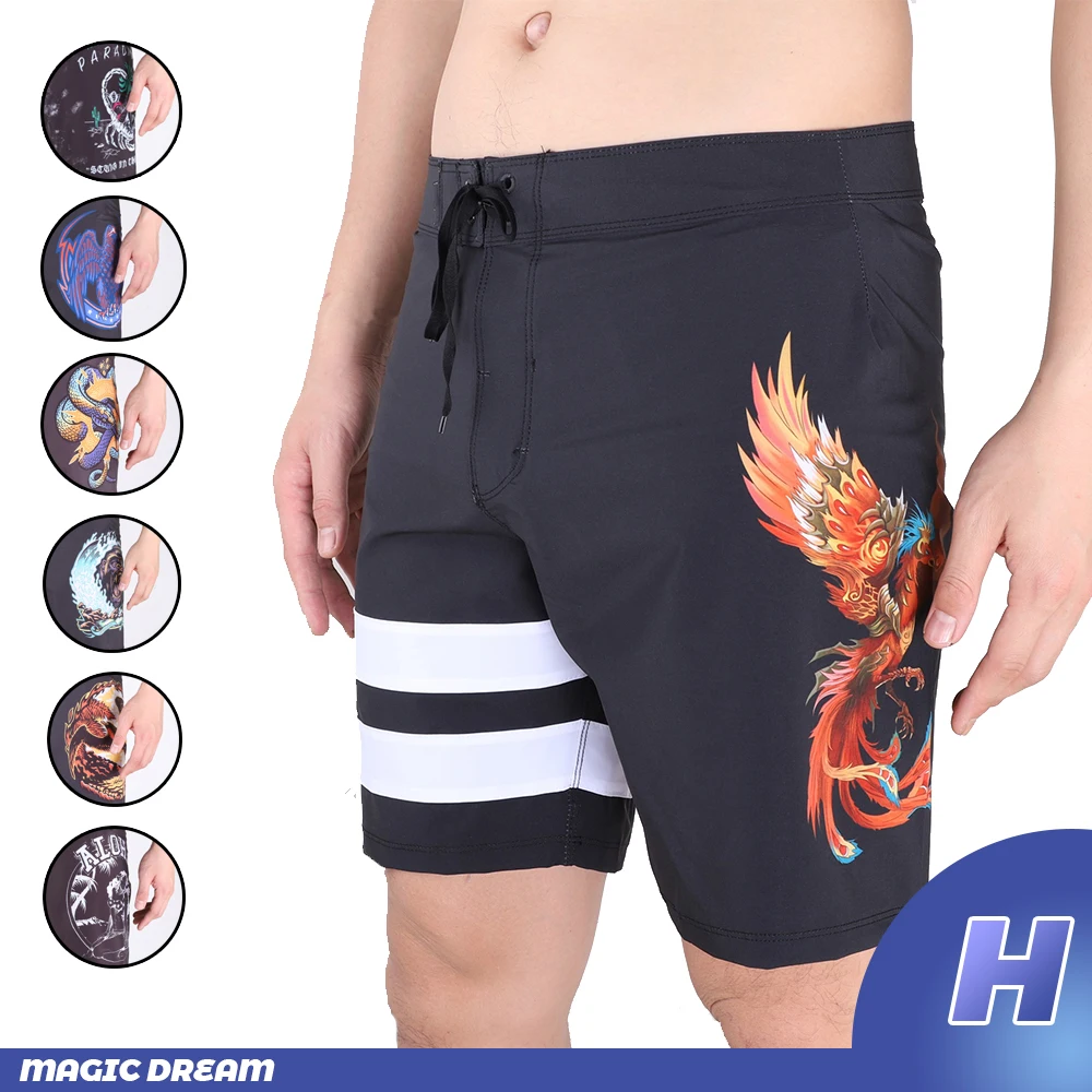 

Animal print Summer New Brand Men Beach Shorts Phantom Bermuda Board Shorts Swim Shorts Waterproof Quick Dry Casual Shorts