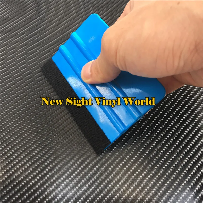 100 pcs/Lot Vinyl Wrap Application Tools Carbon Fiber Car Vinyl Felt Edge Squeegee For Car Wrapping