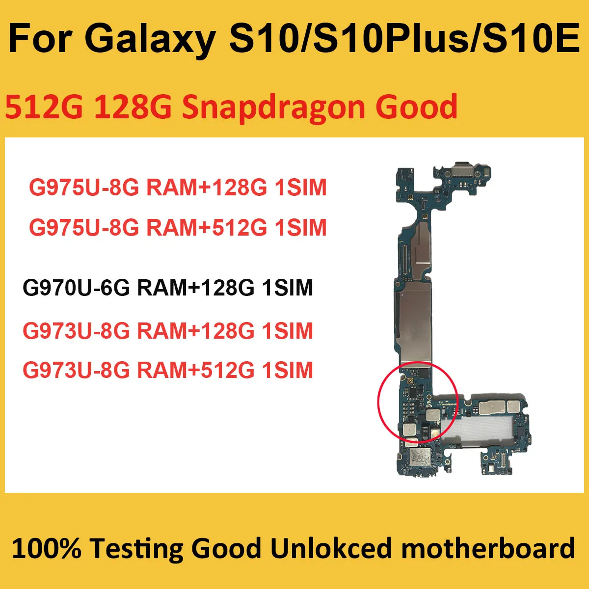 Tanie Oryginalna płyta główna dla Samsung Galaxy S10 Plus G975U G973U sklep