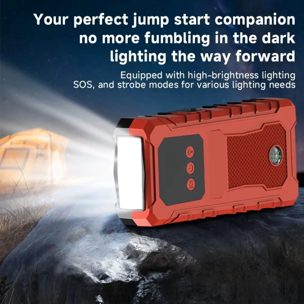 Car Battery Jump Starter Portable 3000A(9.0L Gas&8.0L Diesel)12V Lithium Jump Box Booster Power Pack LED Lights QC3.0(HZ-Y1)