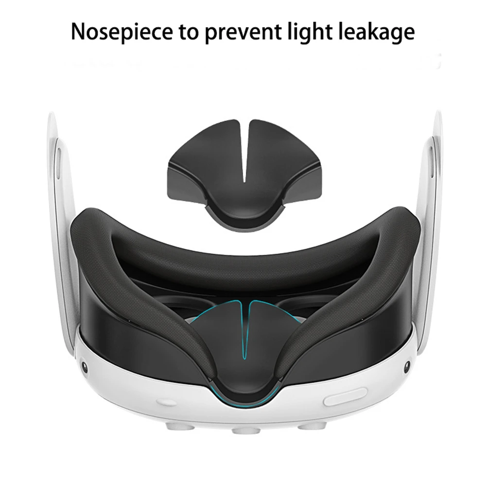 

For Meta Quest 3 Silicone Nose Pad VR Headset Anti-sweat Replacement Nose Cover Washable For Meta Quest 3 VR Accessories