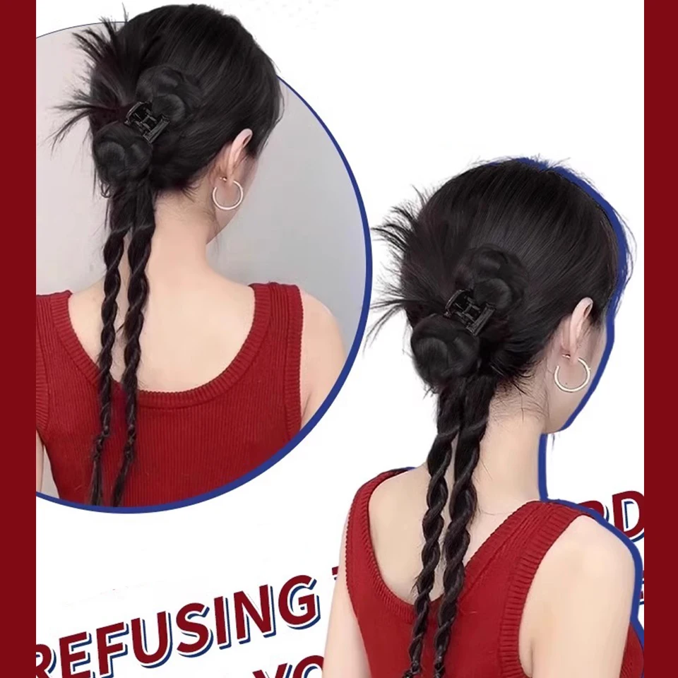 Synthetic Braid Hair Clip for Long Ponytail