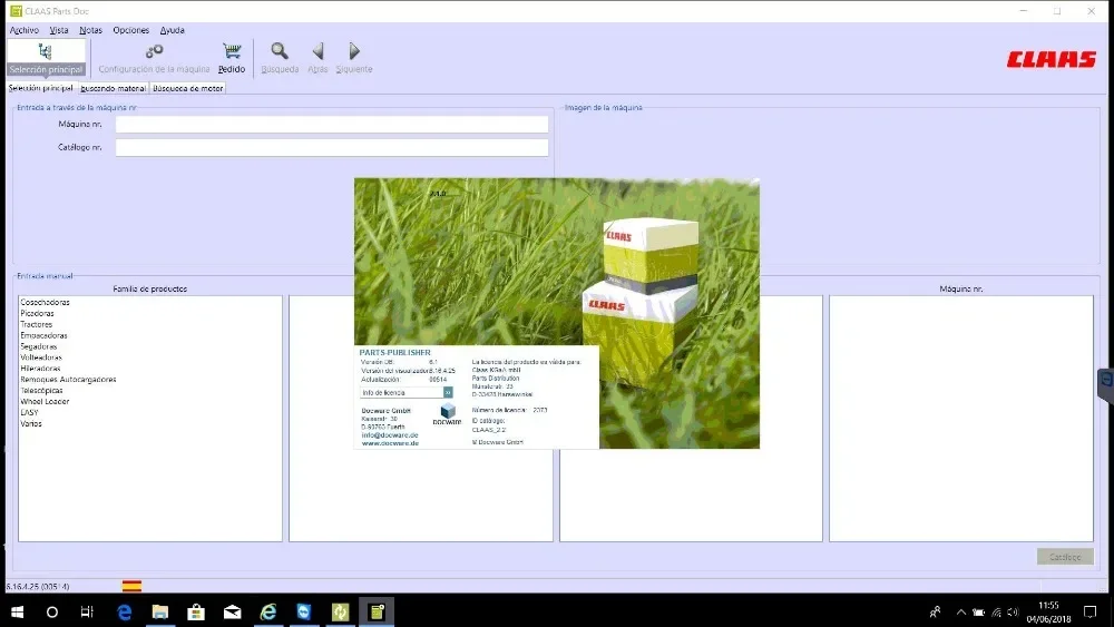 Per Claas Parts Doc Catalogo Parti Agricole V2.2 Aggiornato 817 [02.2024]
