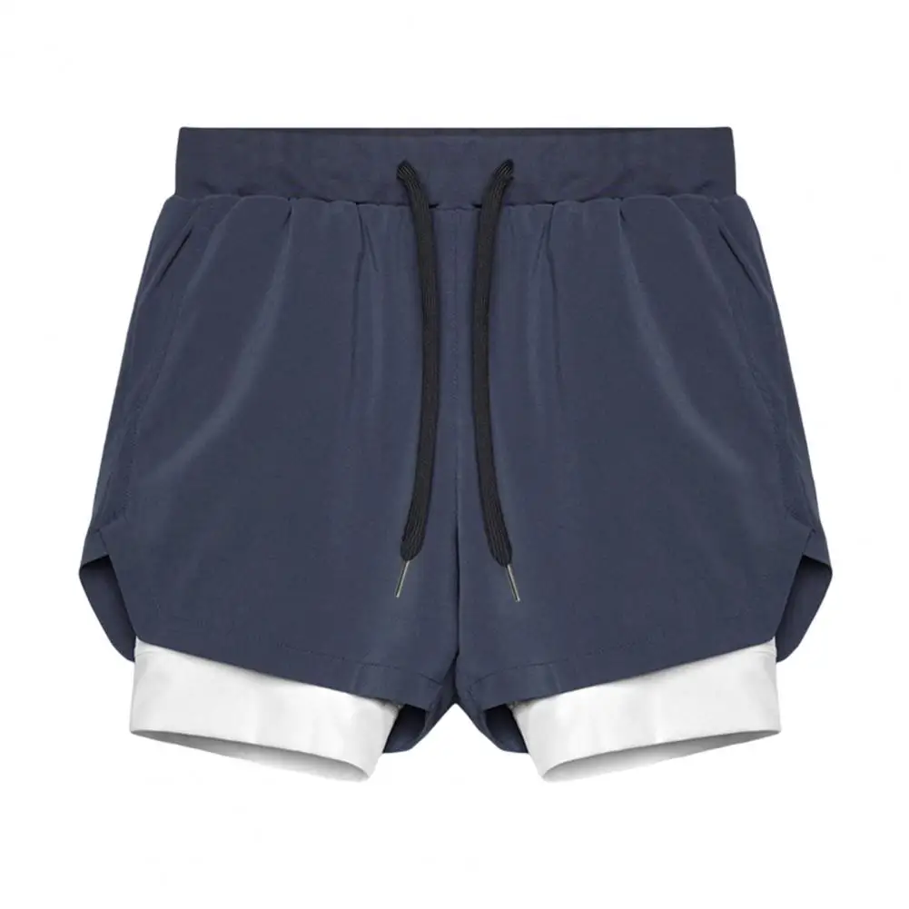 

Men's Sports Shorts Breathable Double Layer Gym Fitness Running Men's 2-in-1 Quick Dry Running Shorts Comfortable
