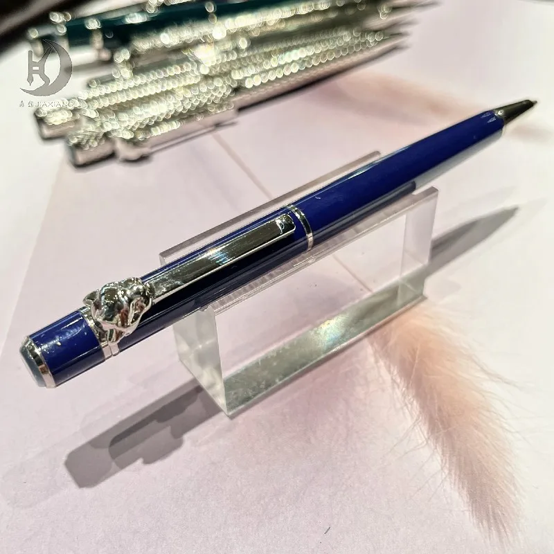 1 Stück professioneller Leopard-Kugelschreiber mit Clip aus Metall, Business-Geschenkstift für Männer und Frauen – Detail 8