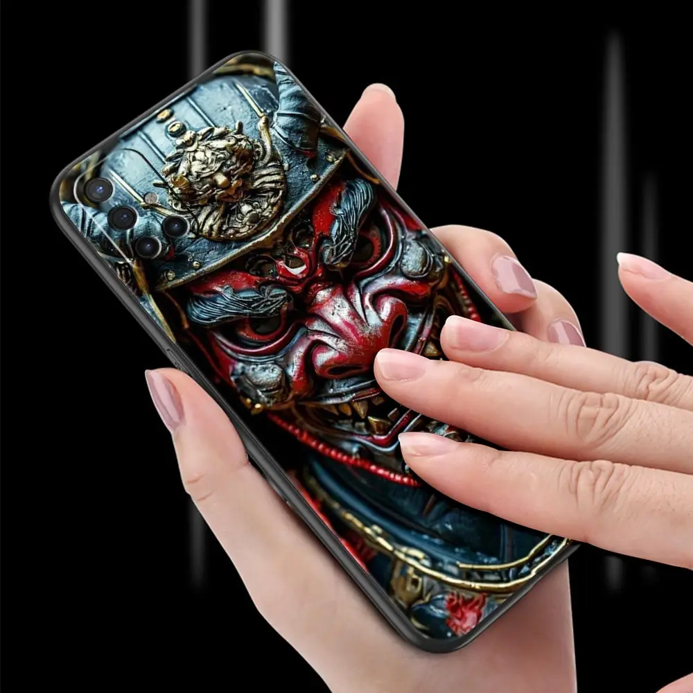 Samurai Ghost Face Phone Case - Japanese-Inspired Design Cover