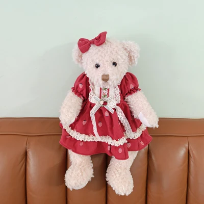 thumbnail image 1 of Lindo osito de peluche estilo princesa, muñeco de oso vestido, juguete para niños, regalo de cumpleaños para niñas, decoración del hogar, 1 of 5
