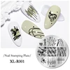 1PC circular Nail Stamping Plates Leaves Flower Geometric Stainless Steel Template Nail Art Image Texture DIY Plate Tool 3
