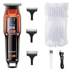 Professional Rechargeable Hair Clipper for Men - Electric Beard and Hair Trimmer (KM-658 With bubble)