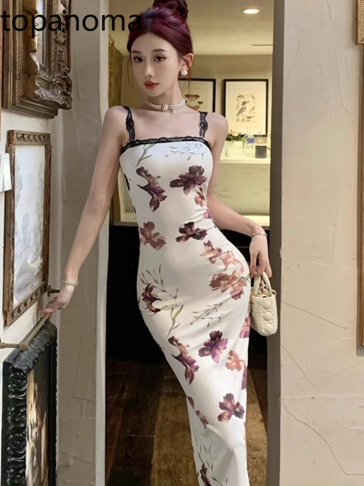 

Topanoma темпераментные вечерние платья для женщин без рукавов с цветочным кружевом в стиле пэчворк тонкий с открытой спиной винтажные Элегантные Свадебные Вечерние Выпускные