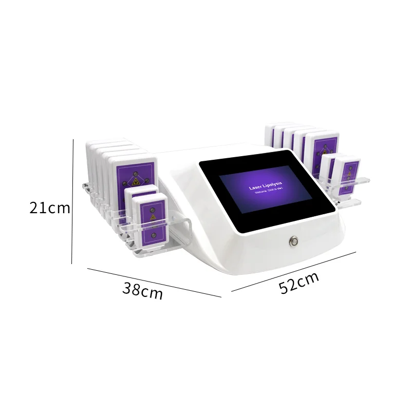 Home Use Lipo14 Pads Slimming Fat Burning Weight Loss Purple Beauty Machine Anti Cellulite Anti-aging Shaping Beauty SPA Device