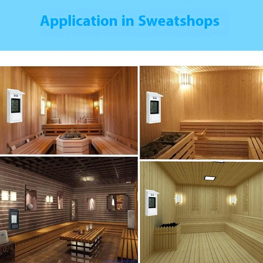 Waterproof Digital Thermometer Indoor/Outdoor Garden GreenHouse Wall Mounted Temperature Measurement Tools Max Min Value Display