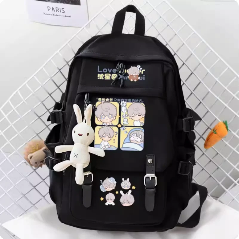 Anime Love and Deepspace Xavier Schoolbag Fashion Casual Belt Teenagers Student Backpack Handbag B1249
