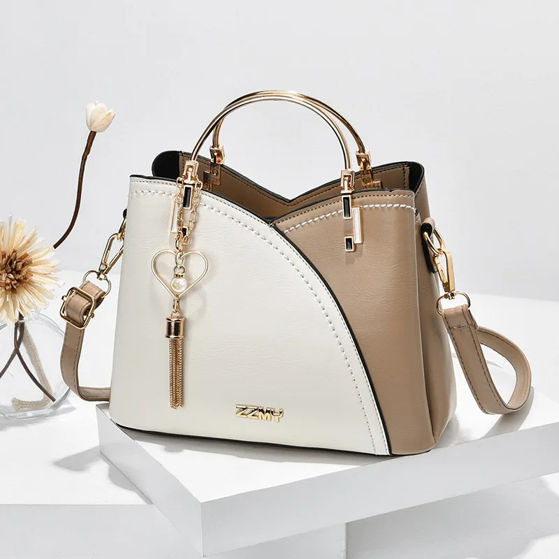 thumbnail image 1 of Bolso de mujer de alta calidad, bolso de mano de cuero, estilo coreano, bolso cruzado de hombro de gran capacidad, bolso de viaje de cuero de moda para mujer, 1 of 4